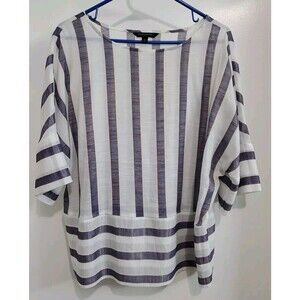 Banana Republic Factory top size S multicolor Sheer elbow sleeves drop shoulder